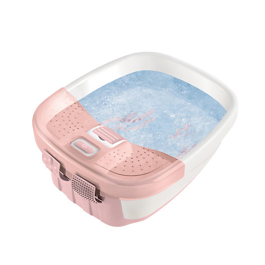HoMedics® Bubble Bliss® Deluxe Foot Spa in Pink | Bed Bath & Beyond