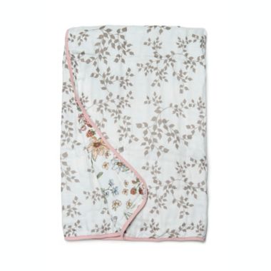 Loulou Lollipop Secret Garden Multicolor Muslin Quilt. View a larger version of this product image.