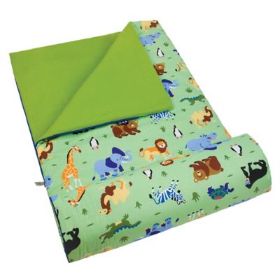 Olive Kids Wild Animals 3-Piece Sleeping Bag Set in Green