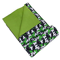 Wildkin 2-Piece Camo Sleeping Bag Set in Green