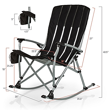 Outdoor Rocking Camp Chair. View a larger version of this product image.