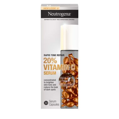 Neutrogena&reg; 30-Count Rapid Tone Repair 20% Vitamin C Serum Capsules. View a larger version of this product image.