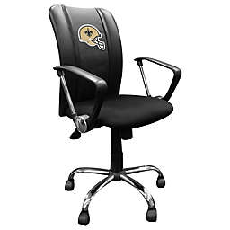 NFL New Orleans Saints Curve Task Chair with Helmet Logo
