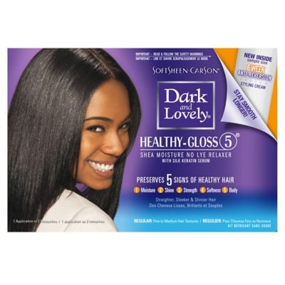 Dark and Lovely&reg; Healthy-Gloss 5&reg; Shea Moisture No Lye Hair Relaxer Kit