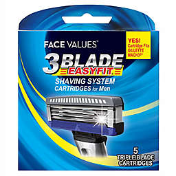 Harmon® Face Values™ 5-Count Triple Blade EASYFIT™ Men's Shaving System Cartridges