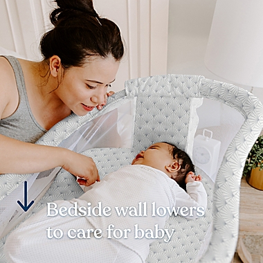 HALO&reg; BassiNest&reg; Glide Bedside Sleeper in Plume. View a larger version of this product image.