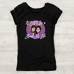 Photo Message Personalized Girls Fitted Tee