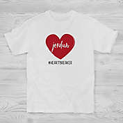 Scripty Heart Personalized V-Day Hanes&reg; Kids T-Shirt