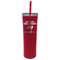 NFL Tampa Bay Buccaneers Super Bowl LV Champions 18 oz. Skinny Tumbler with Straw