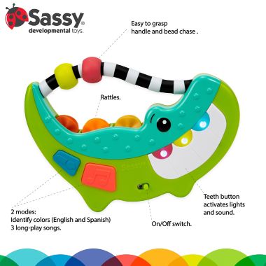 Sassy&reg; Rock-A-Dile Musical Toy. View a larger version of this product image.