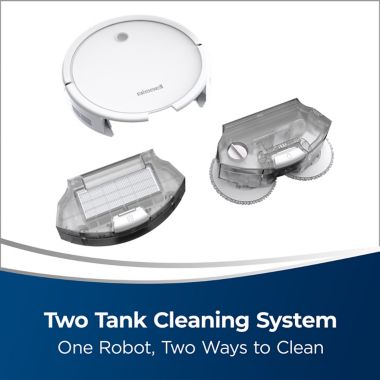 BISSELL&reg; SpinWave Plus 2-in-1 Robotic Mop and Vac in Pearl White. View a larger version of this product image.
