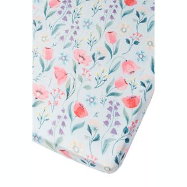 Loulou Lollipop&reg; Bluebell Muslin Fitted Crib Sheet. View a larger version of this product image.