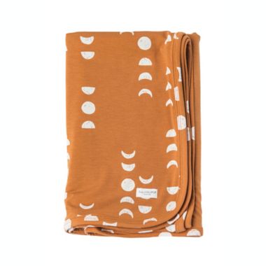 Loulou Lollipop Moon Stretch Knit Blanket in Brown. View a larger version of this product image.