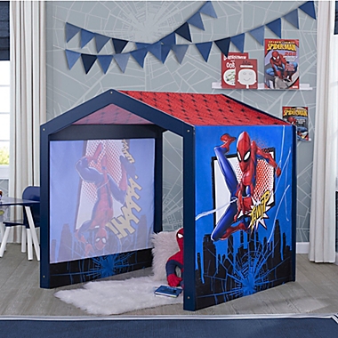 Delta Children Marvel&reg; Spider-Man Indoor Tent Playhouse in Blue. View a larger version of this product image.
