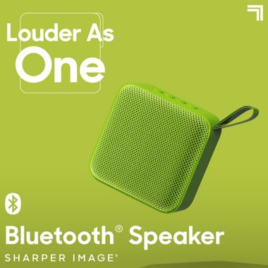 Sharper Image&reg; 3-Inch Square Bluetooth Speaker in Neon Green. View a larger version of this product image.