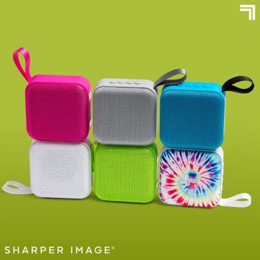 Sharper Image&reg; 3-Inch Square Bluetooth Speaker in Neon Green. View a larger version of this product image.