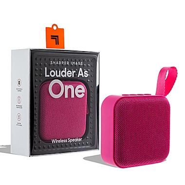 Sharper Image&reg; 3-Inch Square Bluetooth Speaker in Neon Pink. View a larger version of this product image.