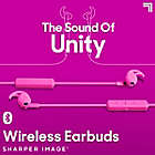 Alternate image 1 for Sharper Image&reg; The Sound Of Unity Wireless Earbuds in Neon Pink
