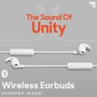 Alternate image 1 for Sharper Image&reg; The Sound Of Unity Wireless Earbuds in White