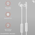 Alternate image 3 for Sharper Image&reg; The Sound Of Unity Wireless Earbuds in White