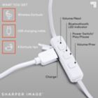 Alternate image 4 for Sharper Image&reg; The Sound Of Unity Wireless Earbuds in White