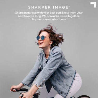 Sharper Image&reg; The Sound Of Unity Wireless Earbuds in White. View a larger version of this product image.