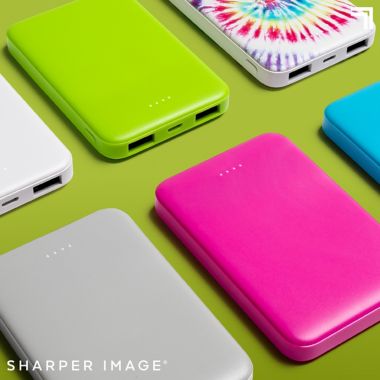 Sharper Image&reg; Impulse 1014033 Power Bank Block in Neon Green. View a larger version of this product image.