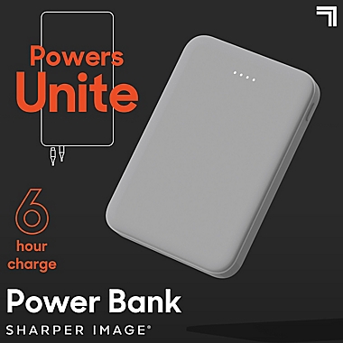 Sharper Image&reg; Impulse 1014036 Power Bank Block in Grey. View a larger version of this product image.