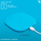 Alternate image 4 for Sharper Image&reg; Wireless Charging Pad in Neon Blue