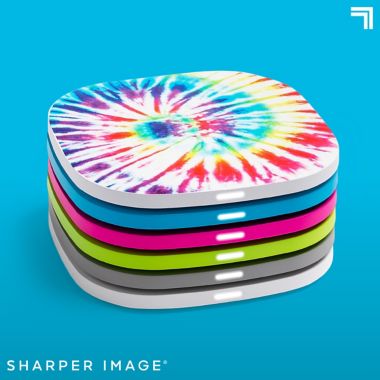 Sharper Image&reg; Wireless Charging Pad in Neon Blue. View a larger version of this product image.