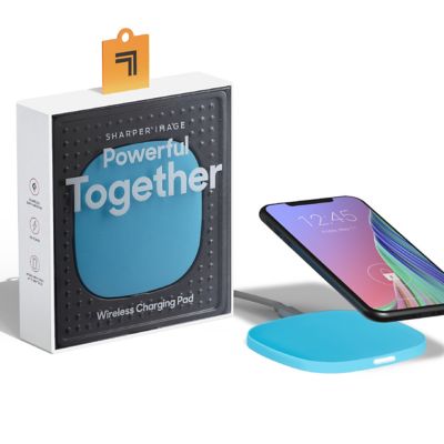 Sharper Image&reg; Wireless Charging Pad in Neon Blue