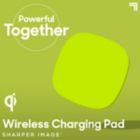 Alternate image 1 for Sharper Image&reg; Wireless Charging Pad in Neon Green