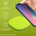 Alternate image 3 for Sharper Image&reg; Wireless Charging Pad in Neon Green