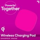 Alternate image 1 for Sharper Image&reg; Wireless Charging Pad in Neon Pink