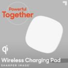 Alternate image 1 for Sharper Image&reg; Wireless Charging Pad in White