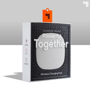 Sharper Image&reg; Wireless Charging Pad in White. View a larger version of this product image.