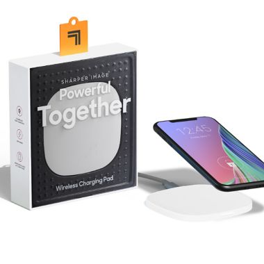Sharper Image&reg; Wireless Charging Pad in White. View a larger version of this product image.