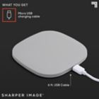 Alternate image 4 for Sharper Image&reg; Wireless Charging Pad in Grey