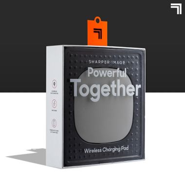Sharper Image&reg; Wireless Charging Pad in Grey. View a larger version of this product image.