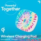 Alternate image 1 for Sharper Image&reg; Wireless Charging Pad in Tie Dye
