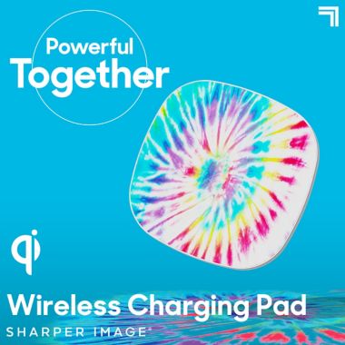 Sharper Image&reg; Wireless Charging Pad in Tie Dye. View a larger version of this product image.