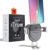 Sharper Image&reg; Car Phone Holder Cradle in Grey