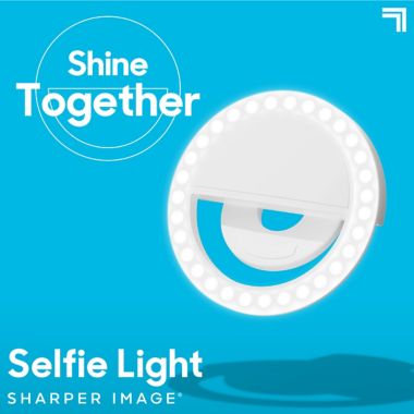 Sharper Image&reg; Selfie Light in White. View a larger version of this product image.