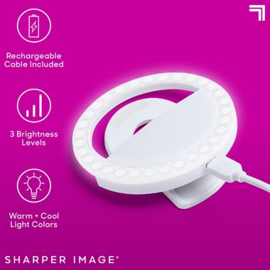 Sharper Image&reg; Selfie Light in White. View a larger version of this product image.
