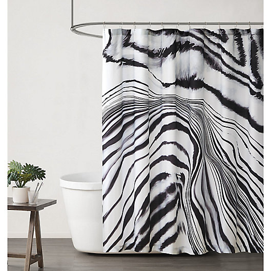Avanti Linens Chalk It Up72 x 72 Shower CurtainBlack and White