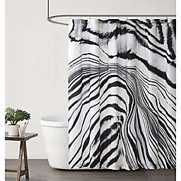 Vince Camuto® 72-Inch x 72-Inch Muse Shower Curtain in Black/White