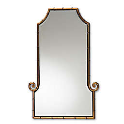 Baxton Studio™ Kaitlyn Accent 42-Inch x 29-Inch Wall Mirror in Gold/Black