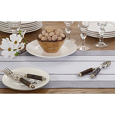 Saro Lifestyle Banded Border 54-Inch Casual Table Runner in. View a larger version of this product image.