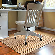 Bungalow Flooring Bamboo 3&#39; x 4&#39; Desk Chair Mat in Camel