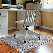 Bungalow Flooring Arabesque 3&#39; x 4&#39; Desk Chair Mat in Grey
